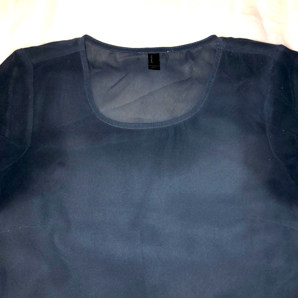 Sheer mesh athletic top